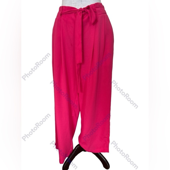 ZARA Basic Collection Pink Wide Leg flowy Trousers - Picture 1 of 4